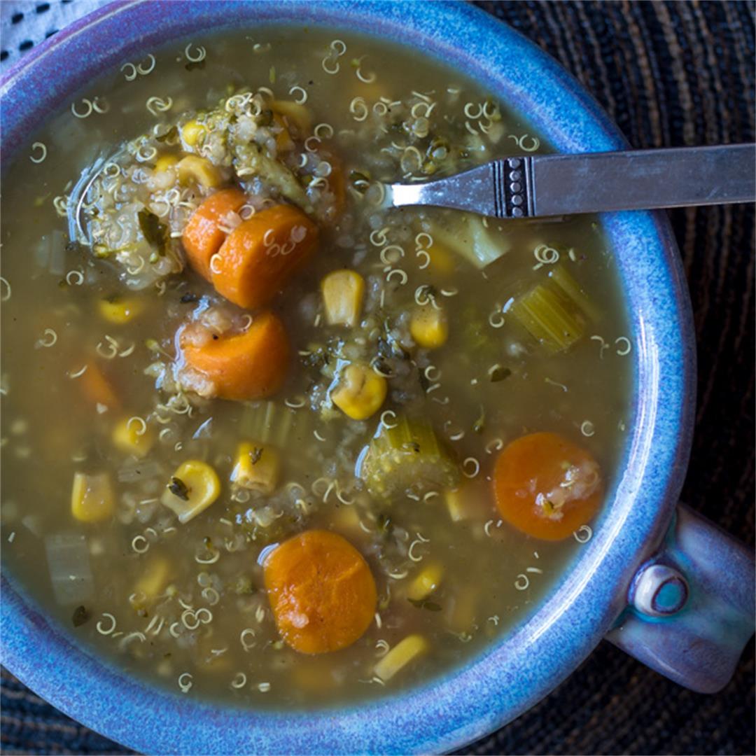 Instant Pot Vegetable Soup with Quinoa
