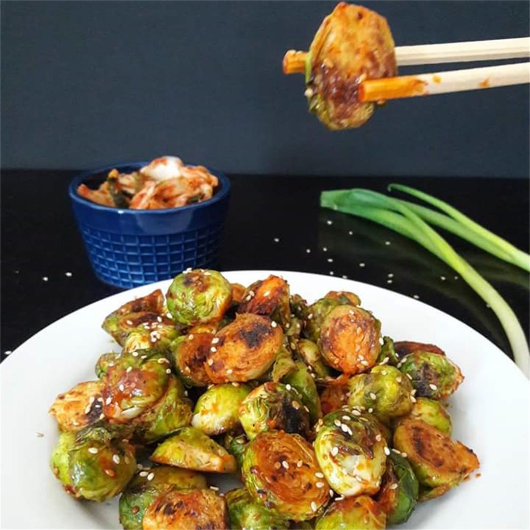 Gochujang Spiced Korean Brussels Sprouts