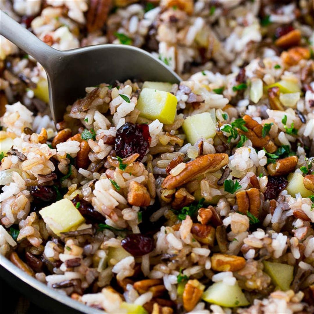Rice Pilaf with Cranberries and Pecans