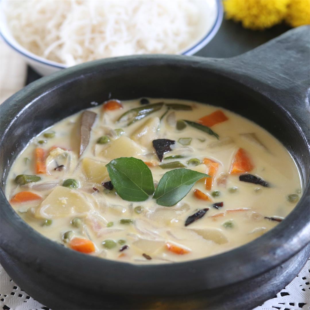 Kerala Style Vegetarian Stew Or Ishtew Recipe