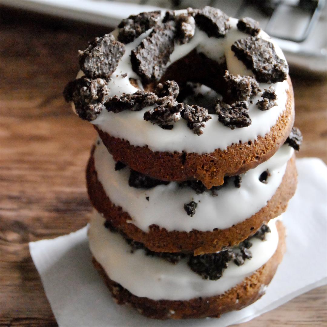 Chocolate Oreo Cake Donuts