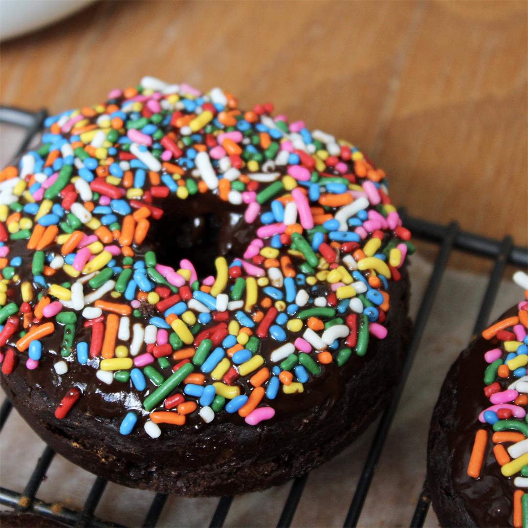 Triple Chocolate Mexican Baked Donuts