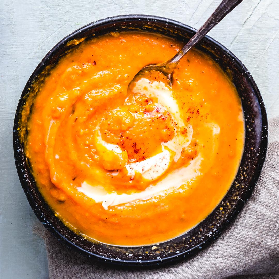 Vegan Butternut Squash Soup With Maple Syrup
