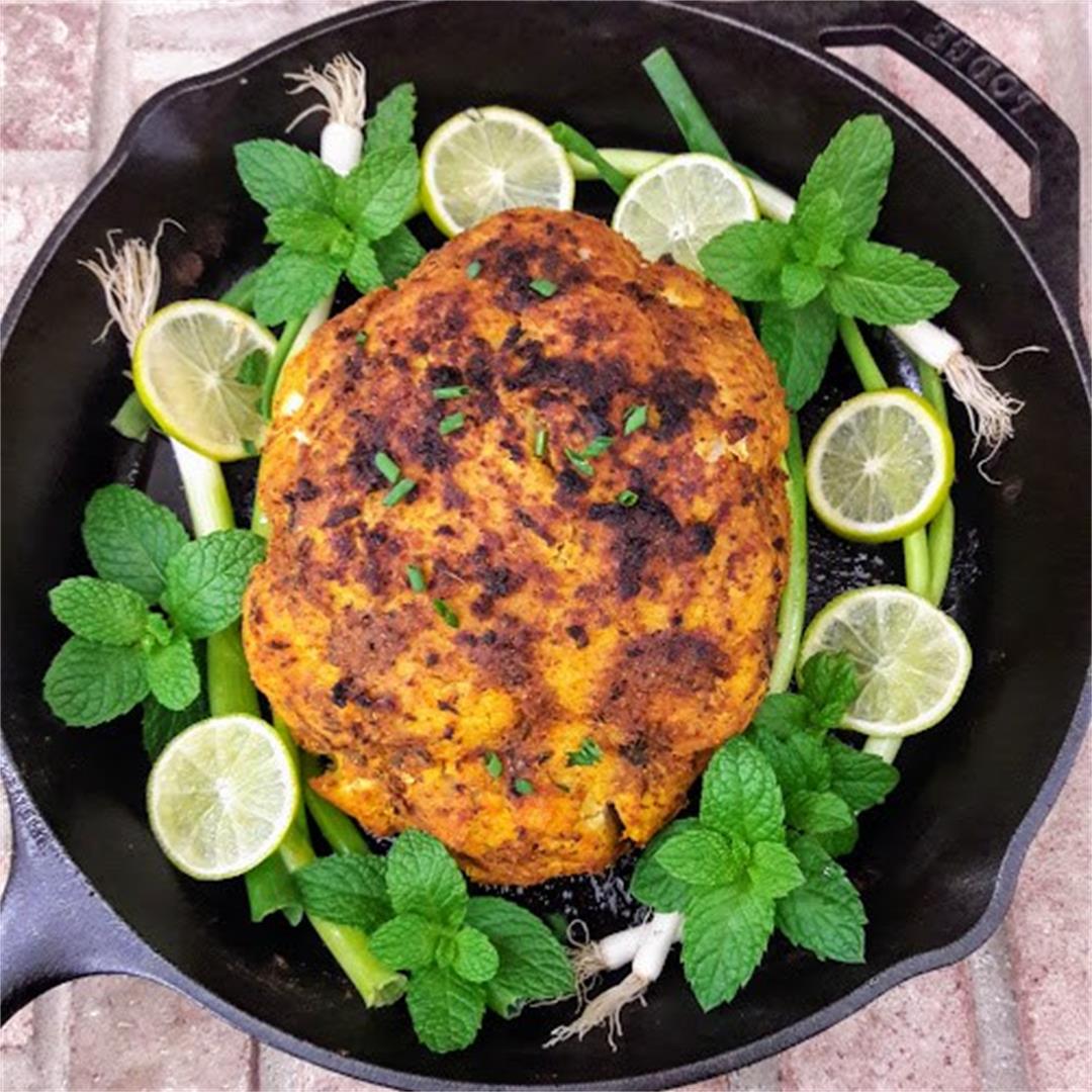 Whole Roasted Cauliflower- Tandoori Gobhi