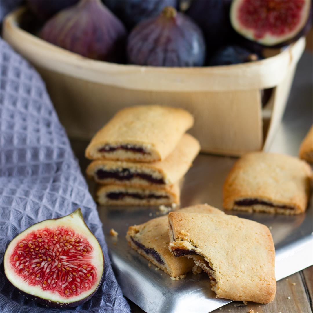Homemade fresh figs, Fig Newtons