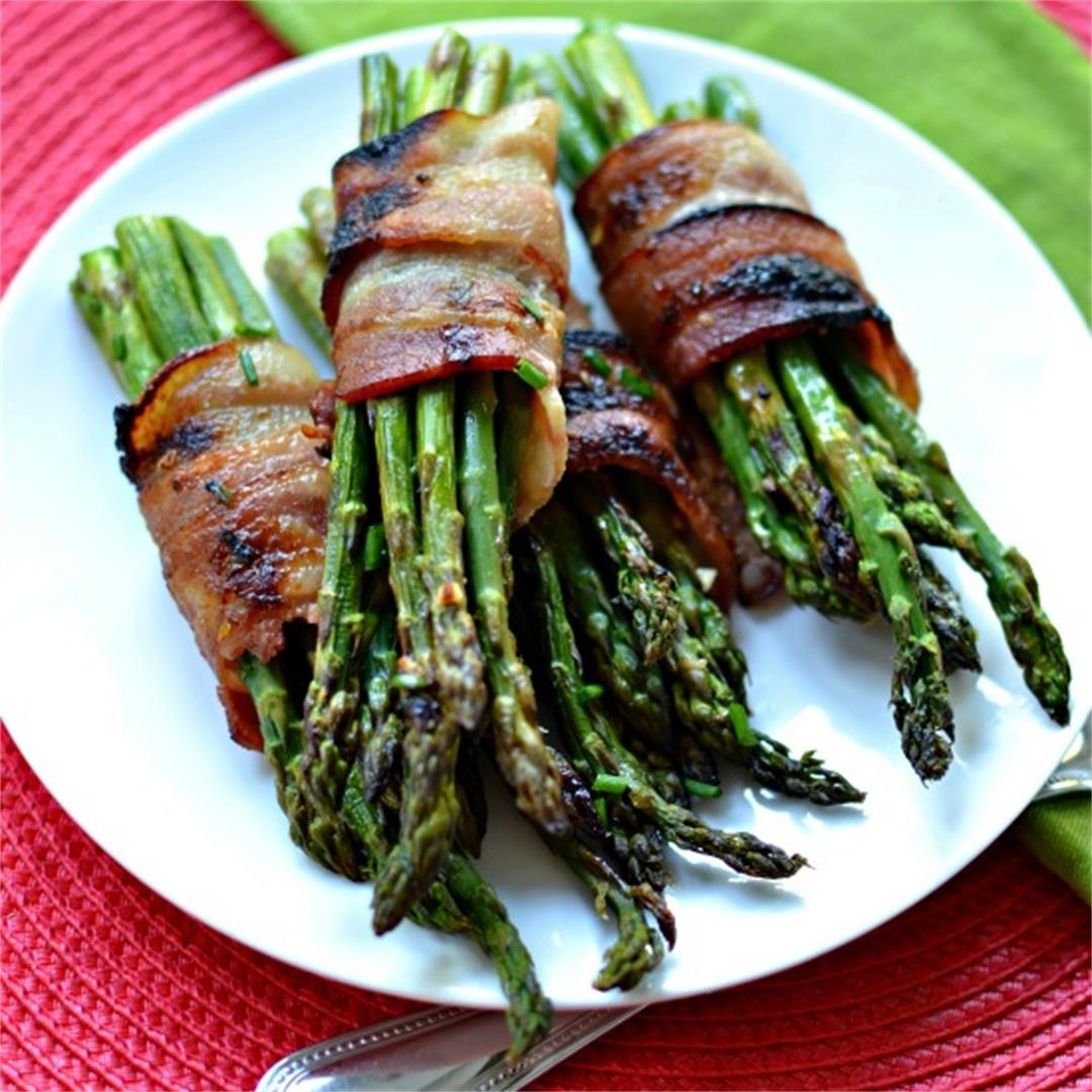 Oven Bacon Wrapped Asparagus