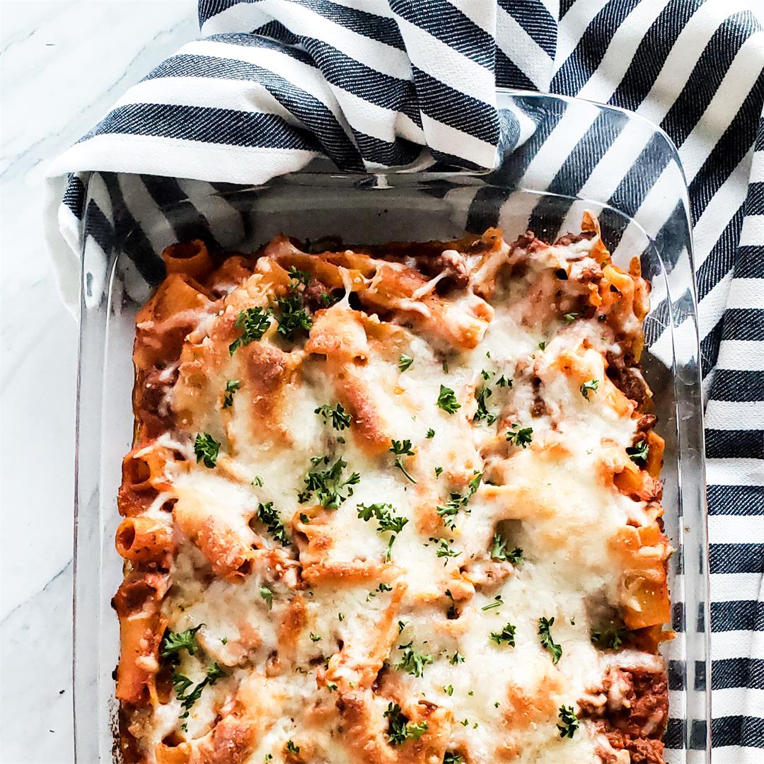 Classic Baked Mostaccioli