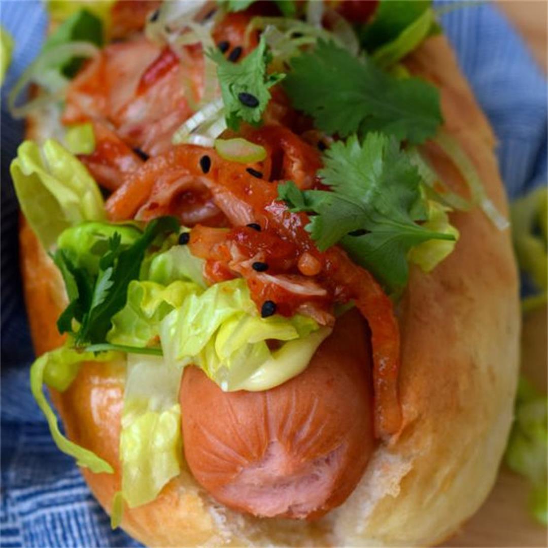 Kogi Barbecue Inspired Korean Hot Dogs