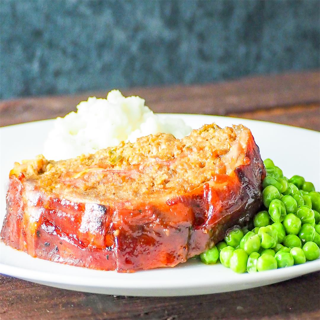 Bacon BBQ Stuffed Meatloaf