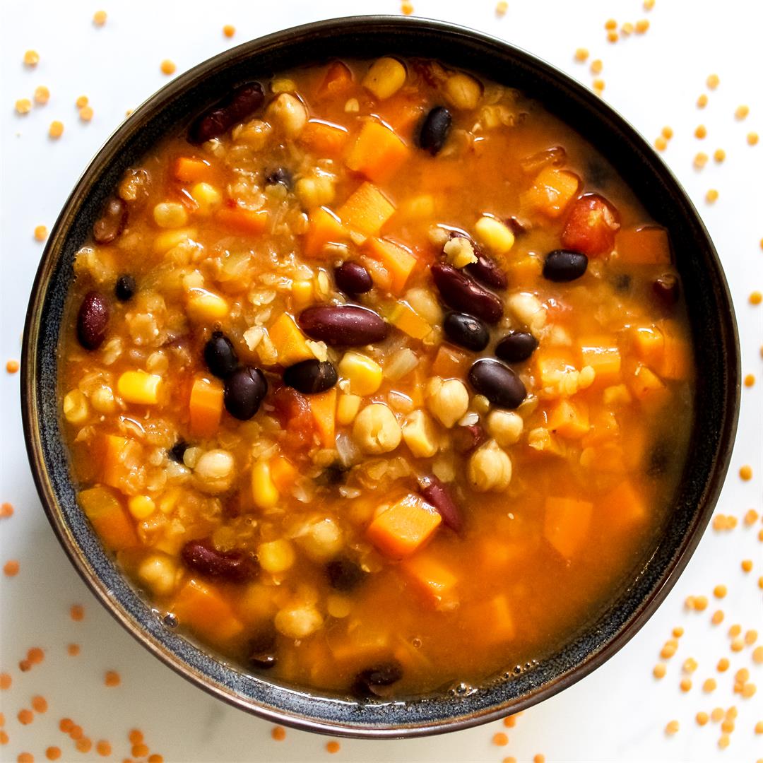 Bean and lentil soup