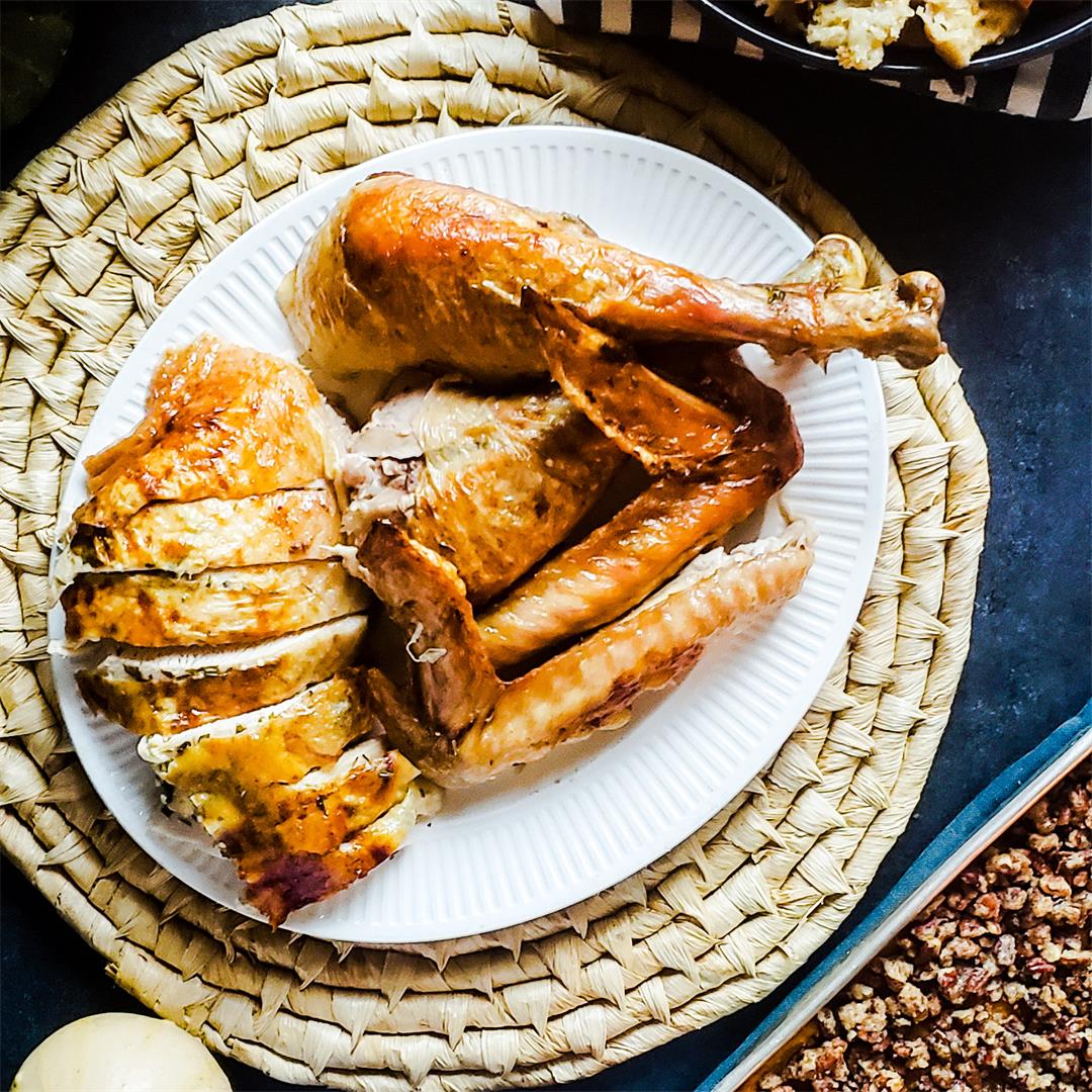 Herb Butter Roasted Turkey with Classic Pan Gravy