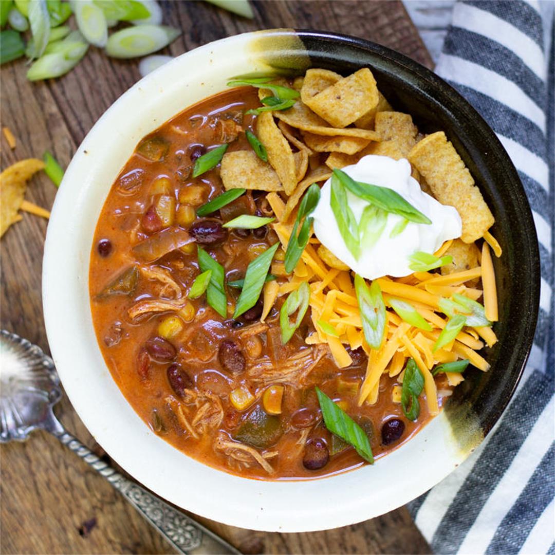 Slow Cooker Southwest Chicken Chili