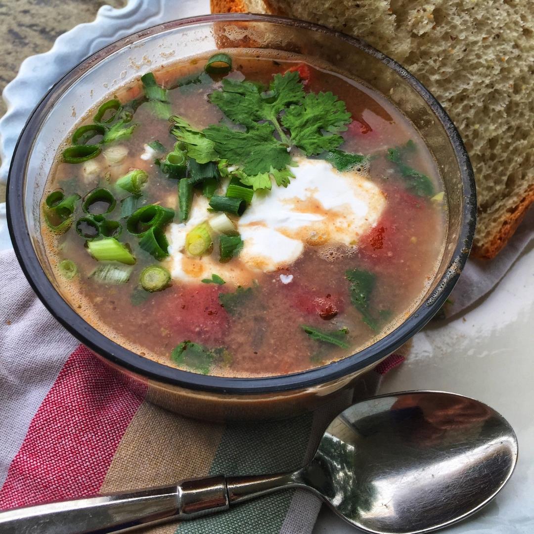 EASY VEGAN Black Bean Soup-Warm, Hearty, Satisfying...