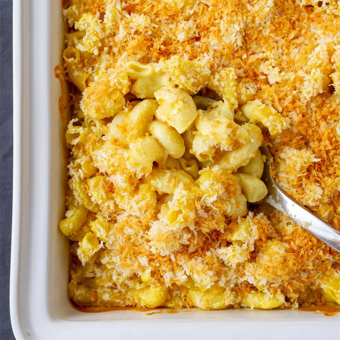 Vegan Baked Mac and Cheese (Kid Approved)
