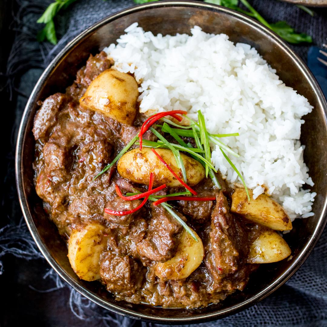 Slow Cooked Beef Massaman Curry