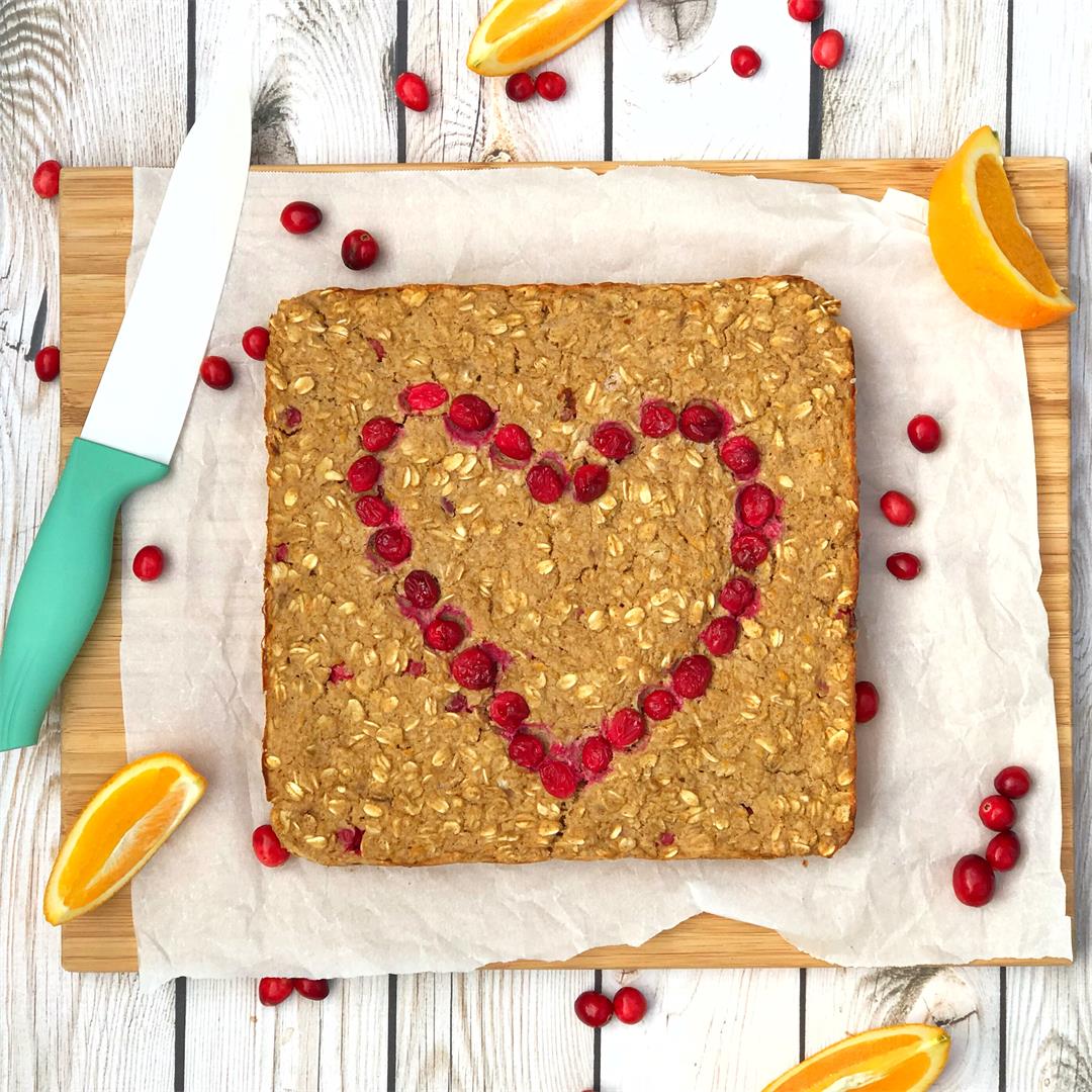 Cranberry Orange Protein Baked Oatmeal
