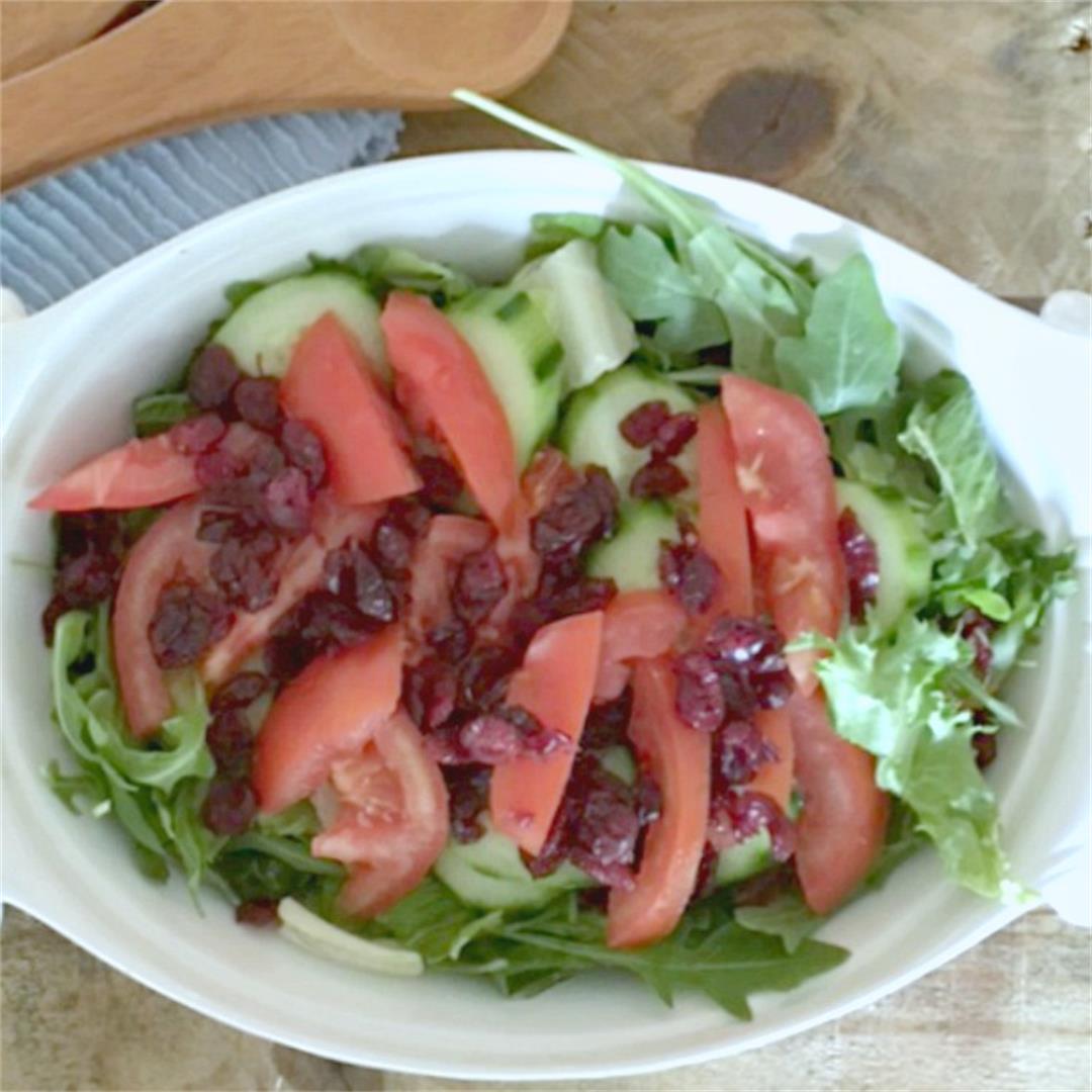 Clean Eating Arugula Cranberry Salad