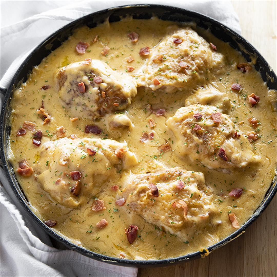 One Pan Smothered Chicken