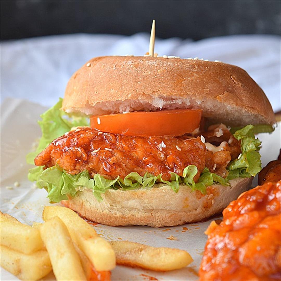 Hot Nashville Style Chicken Burger