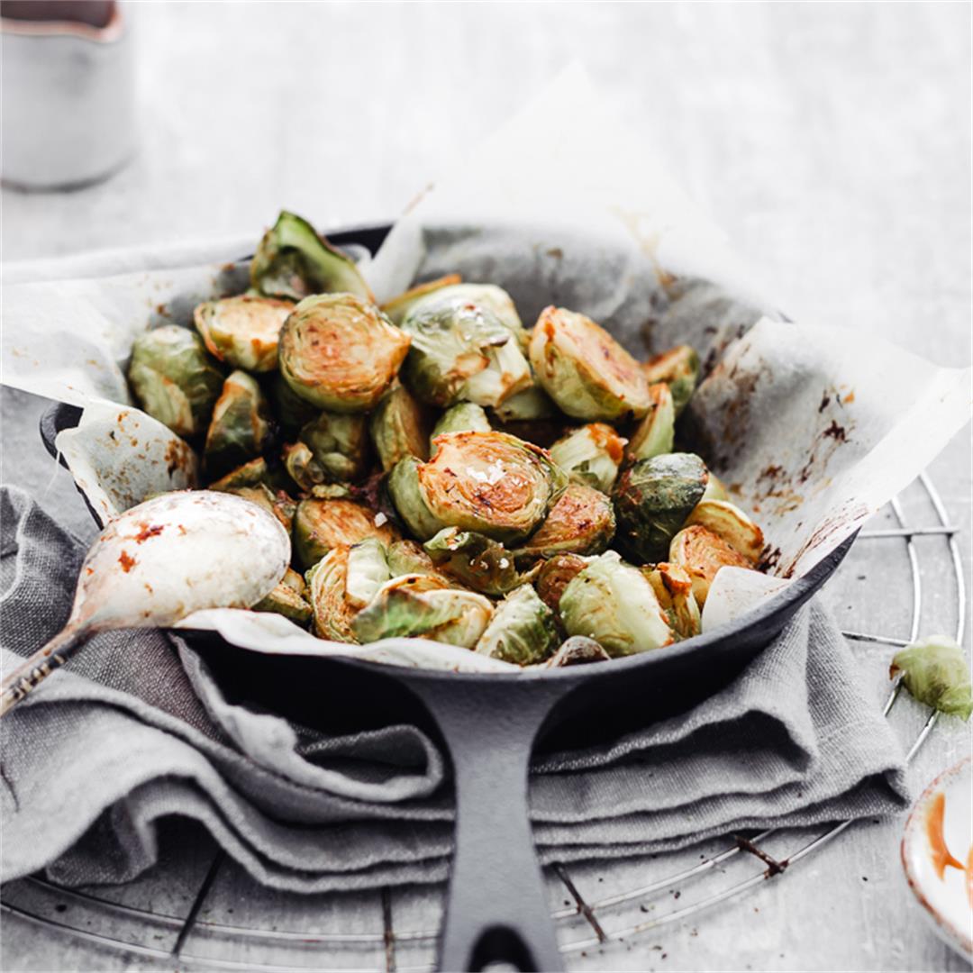 Oven roasted Brussels sprouts
