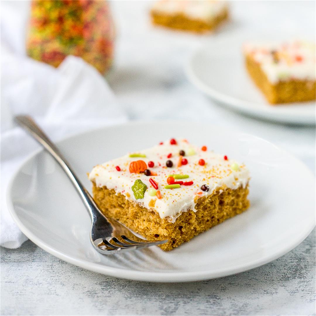 Sweet Potato Sheet Cake with Cream Cheese Frosting