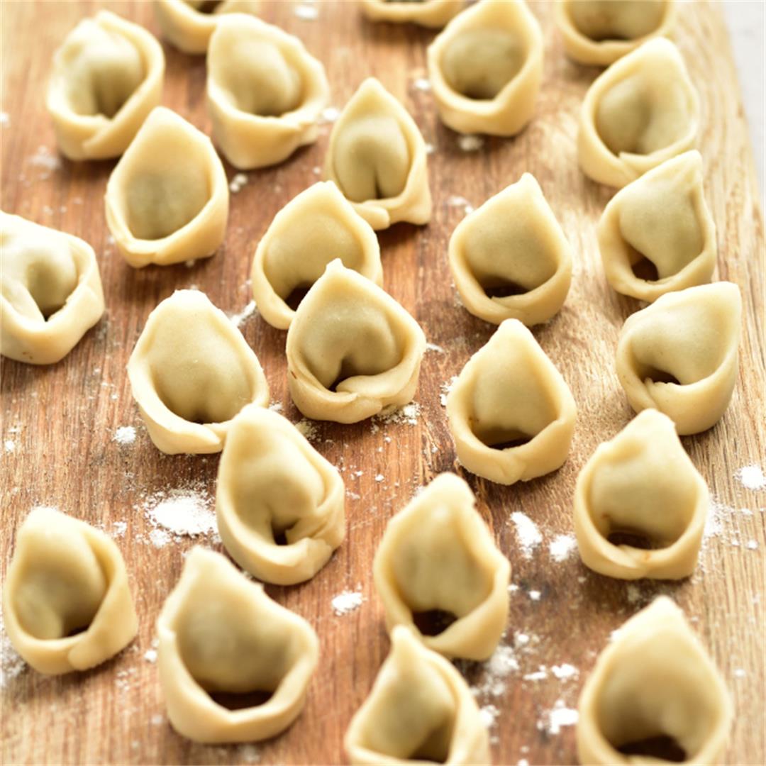 Uszka ‘little ears’ – porcini filled polish dumplings