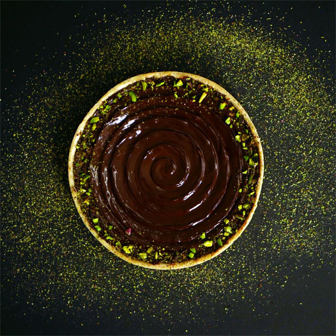 Chocolate Pistachio Tart