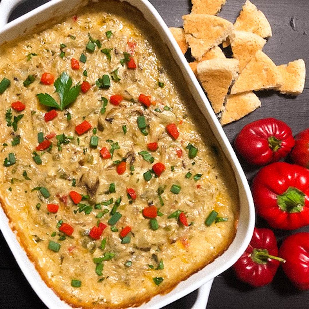 Gluten Free Spicy Hot Crab Dip With Artichokes