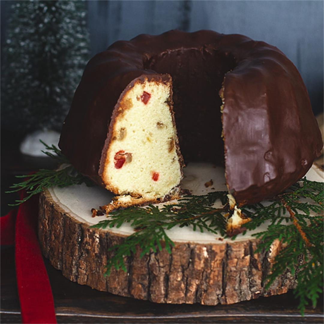 Marzipan Gugelhupf with Candied Fruit
