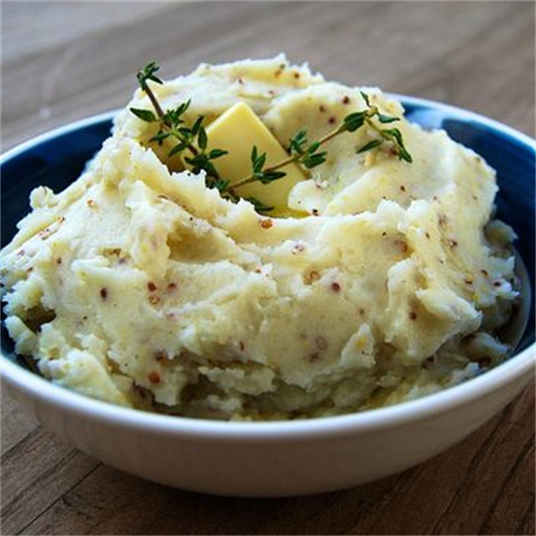 Perfectly Creamy Mustard Mashed Potatoes