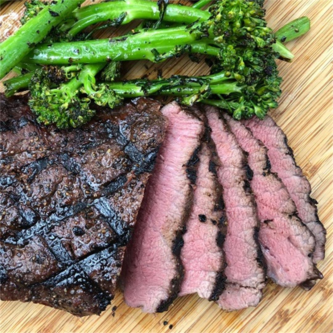 Flat Iron Steak: Sous Vide and Grilled