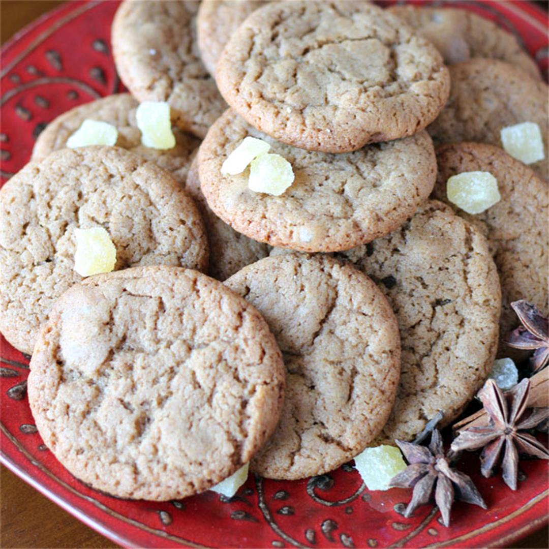 Ginger Cookies with Pomegranate Molasses