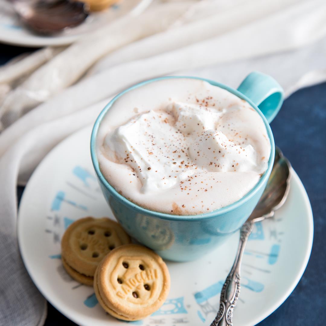 Homemade Hot Chocolate with holiday spices