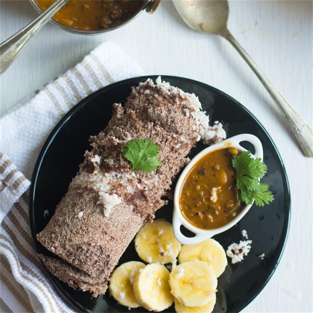 Brown Rice Puttu-A healthy South Indian breakfast