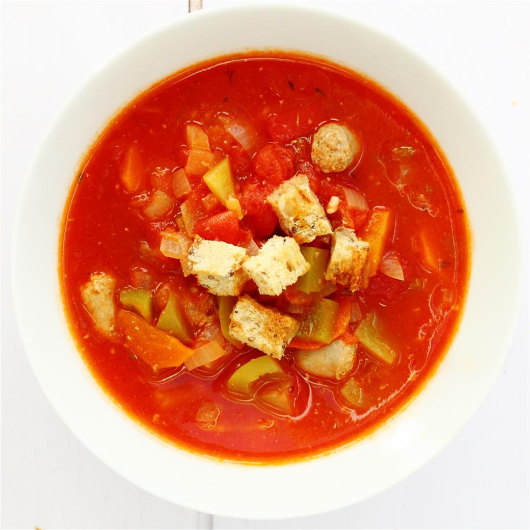 Tomato and Sausage Soup