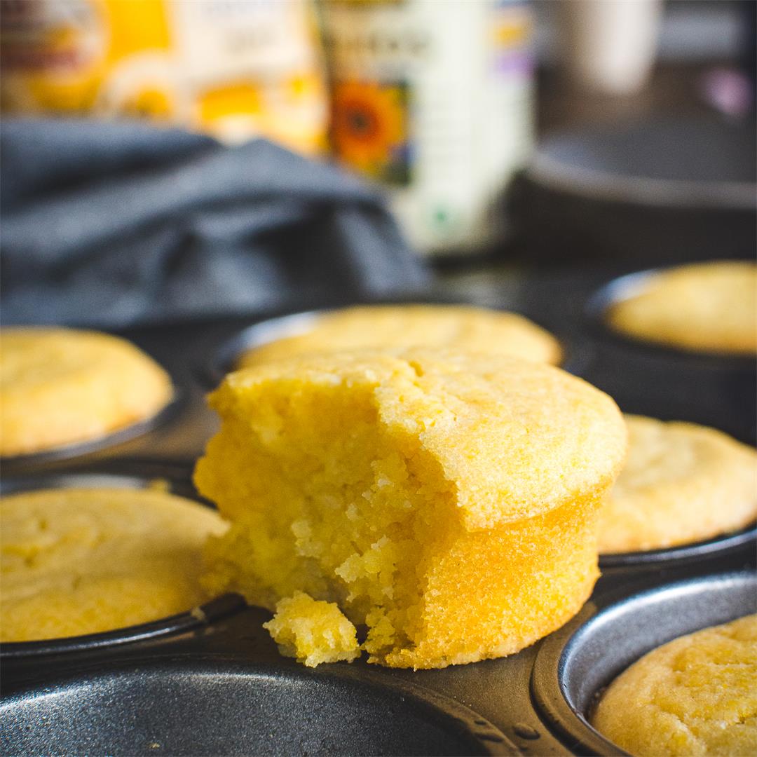 Savory polenta muffins