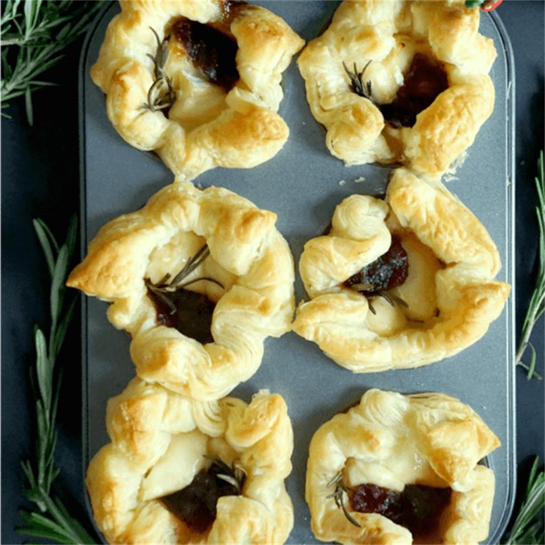 Brie and Cranberry Bites