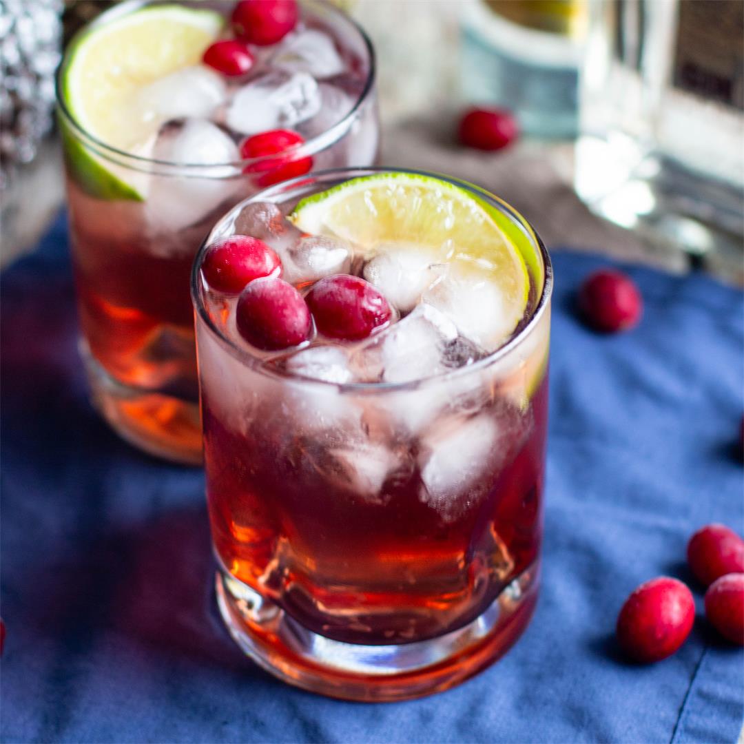 Cranberry Gin and Tonic