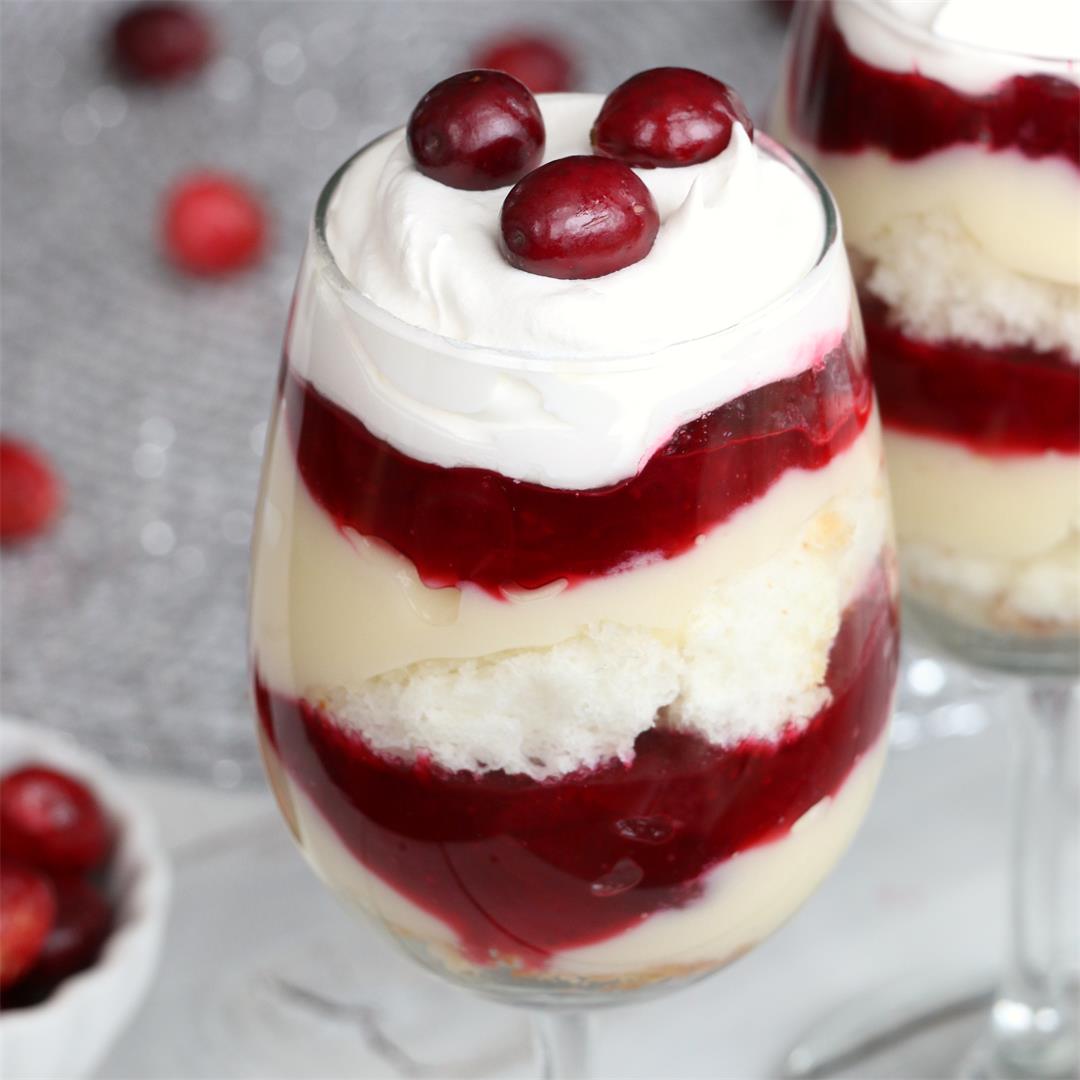 Weight Watchers Cranberry Vanilla Mini Trifles