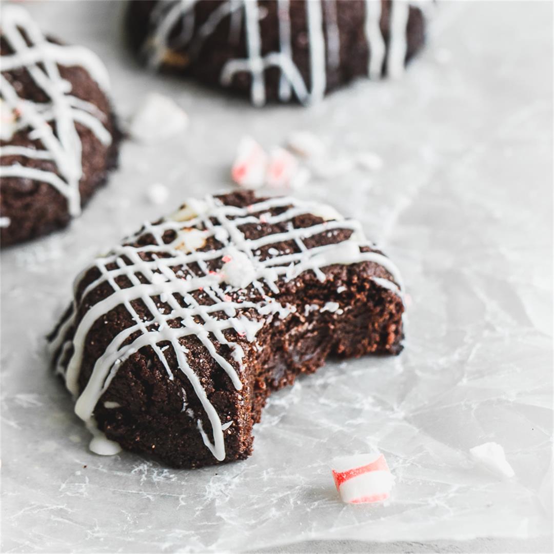 Healthy Peppermint Chocolate Cookies