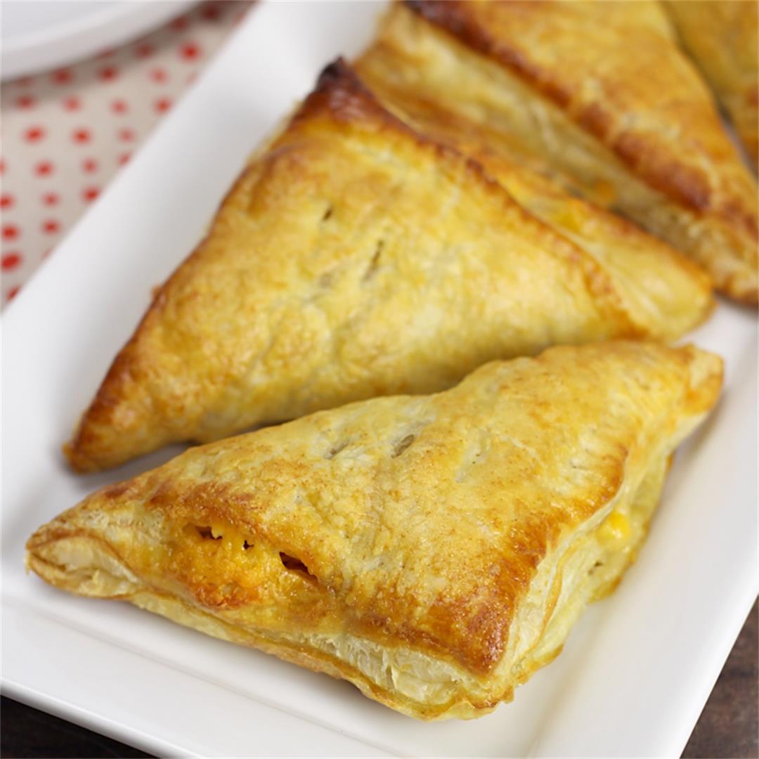Ham and Cheese Puff Pastry Turnovers