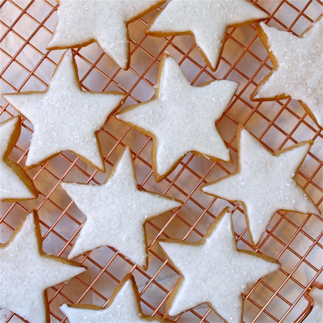Wintery Maple Star Cookies