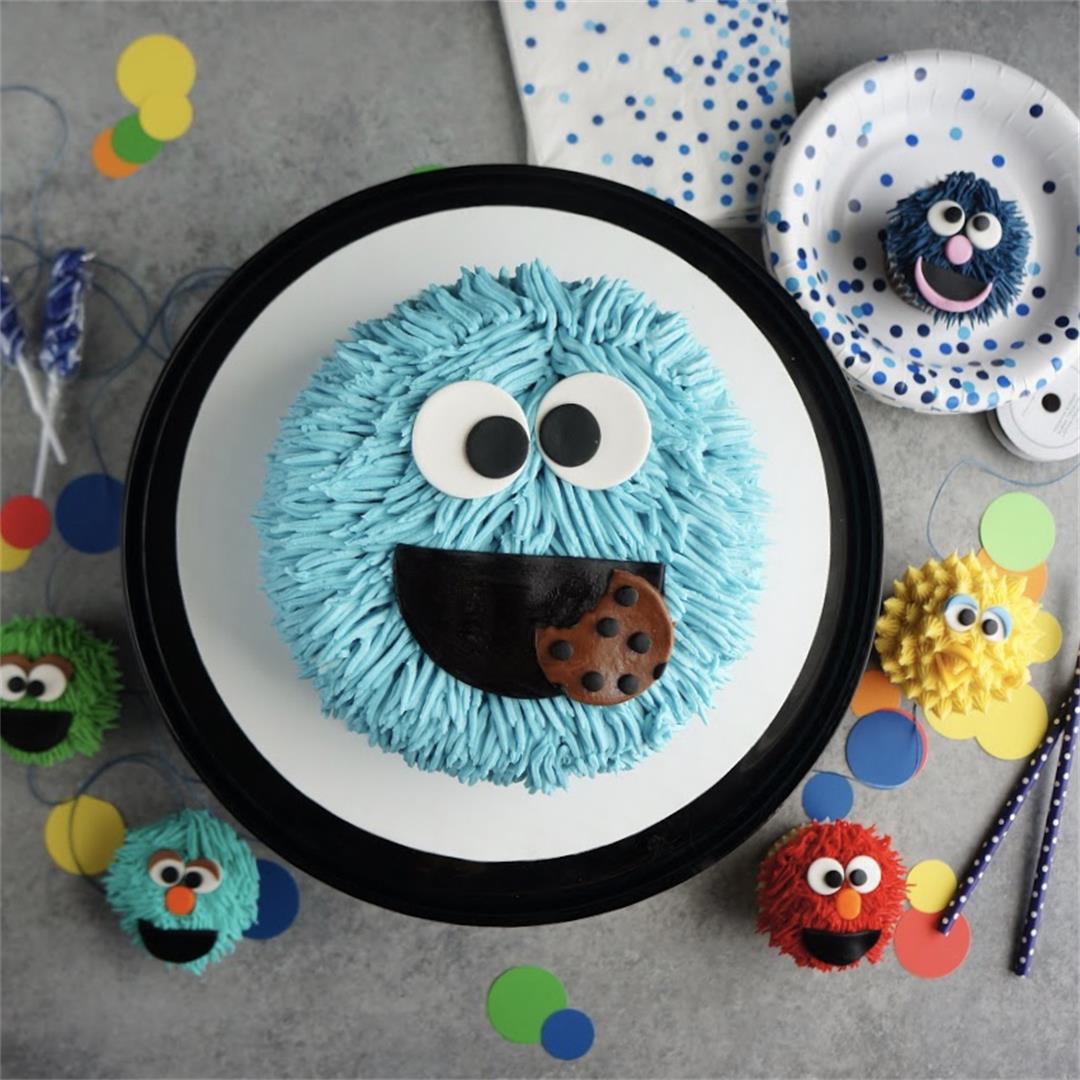 How to make a Cookie Monster Cake