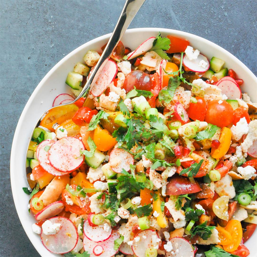The Best Fattoush Salad