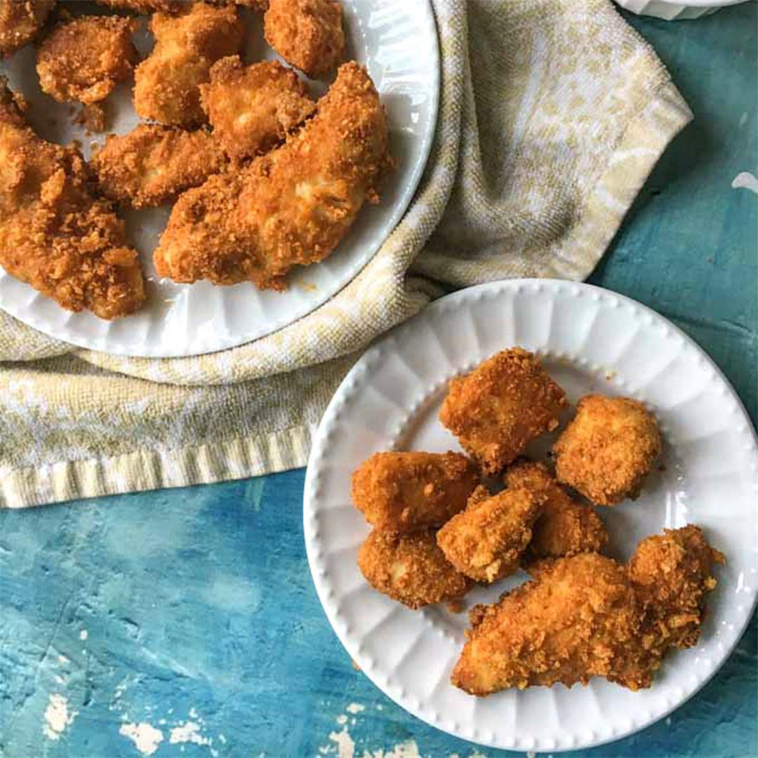 Crispy Low Carb Chicken Nuggets in the Air Fryer
