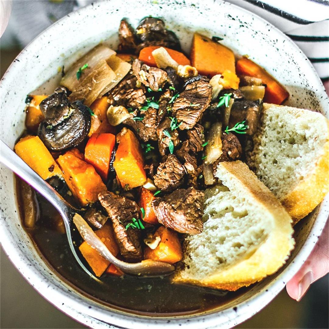 slow cooker beef stew with red wine