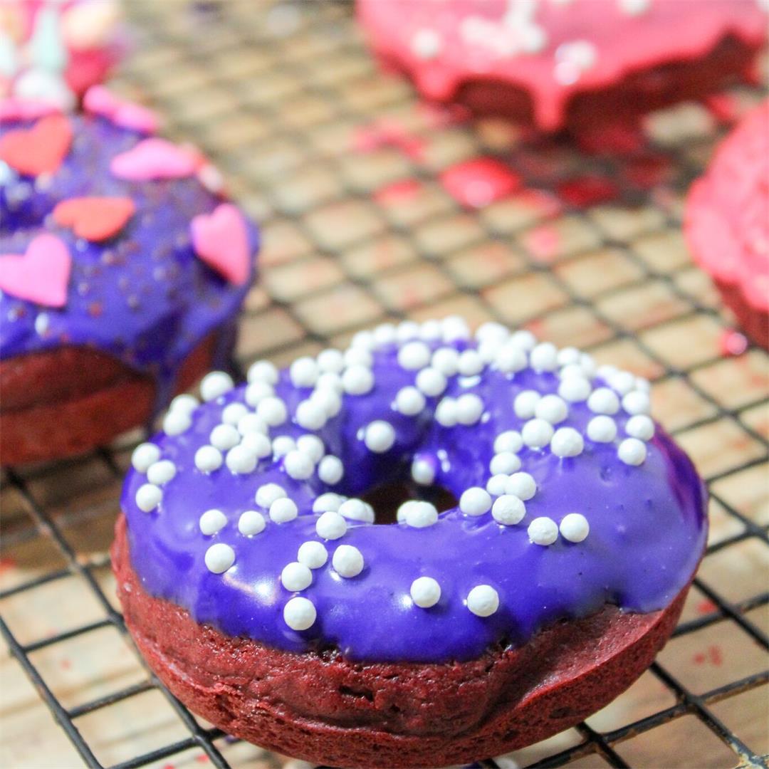 Small Batch Red Velvet Donuts