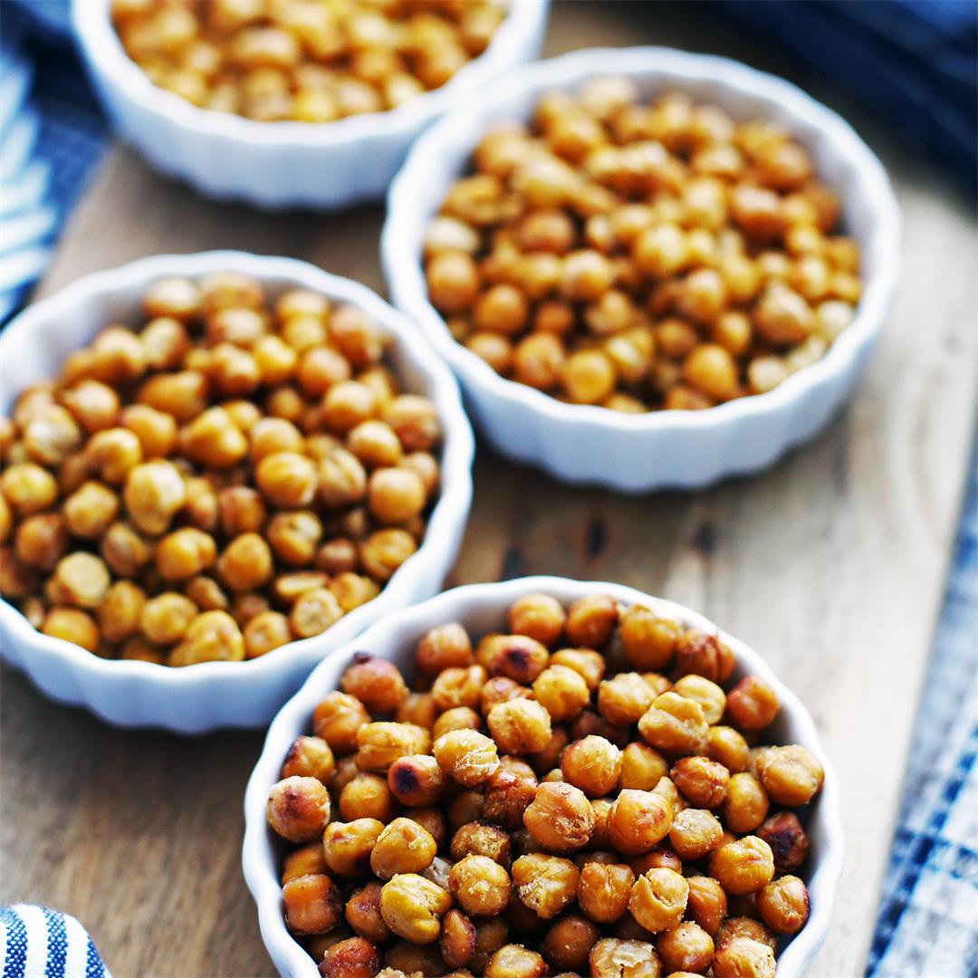 Crunchy Oven Roasted Chickpeas 4 Ways (Part 2)