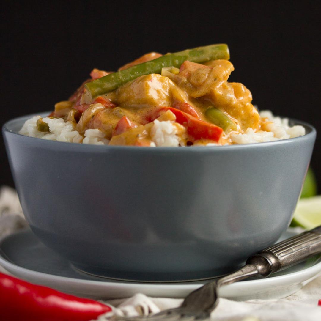 One Pot Vegetable Thai Red Curry
