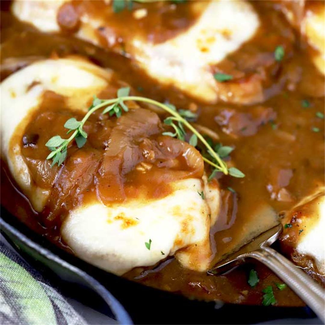 French Onion Smothered Pork Chops